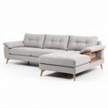 Hoekbank van stof voor de woonkamer met chaise longue - 200 x 90 x 85cm